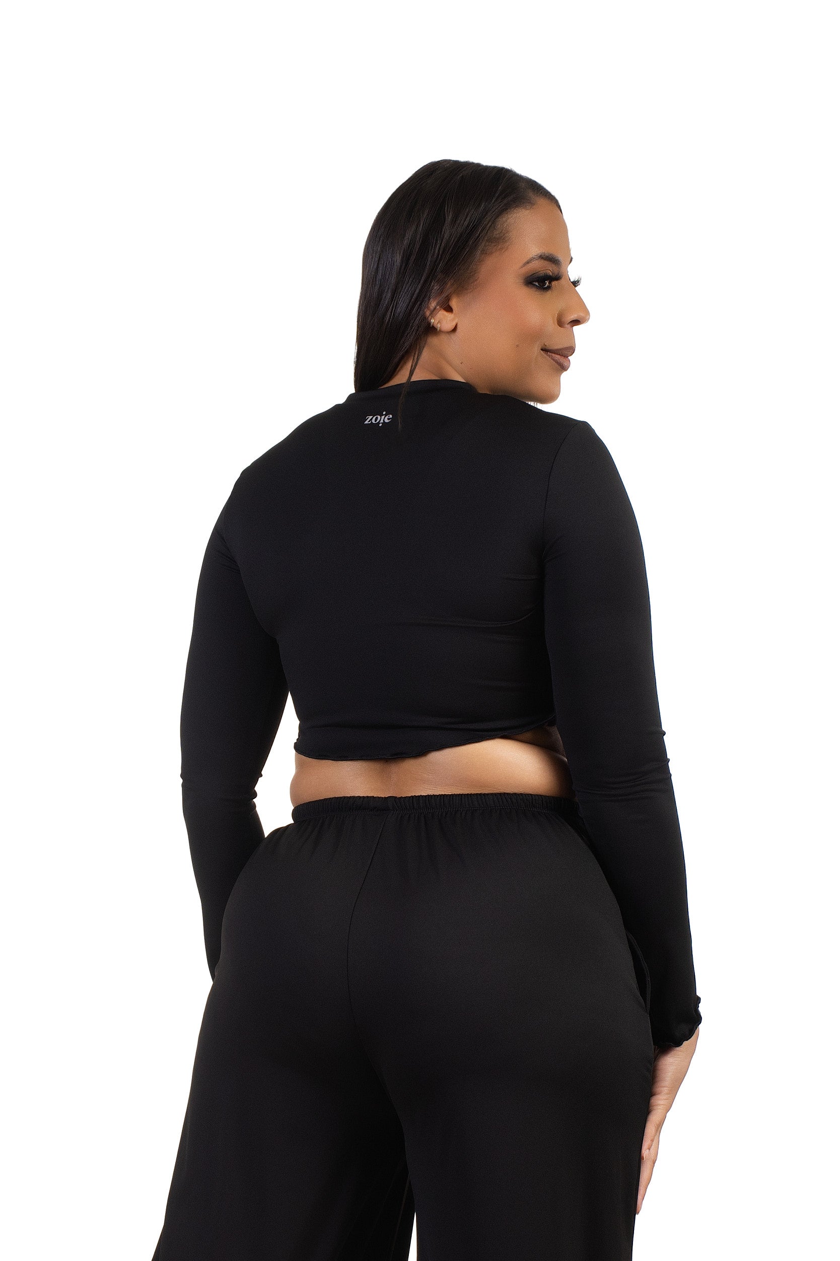 Luma Cropped Longsleeve Black
