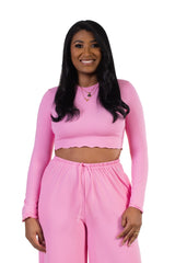 Luma Cropped Longsleeve Pink