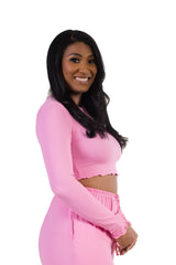 Luma Cropped Longsleeve Pink