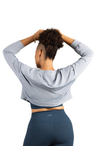 WILLOW LONG SLEEVE TOP BLUE