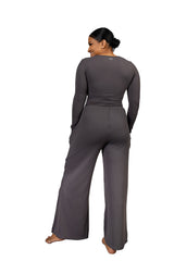 Aurora Wrap Top Grey
