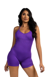 Twilight Short Jumpsuit - Purple