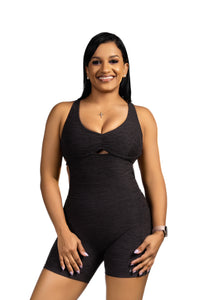 Onyx Short Jumpsuit Grey