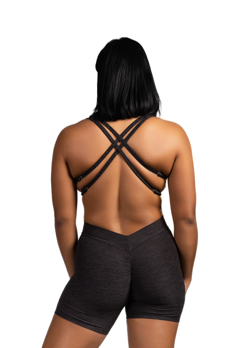 Onyx Short Jumpsuit Grey