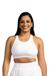 Halo Sport Bra White
