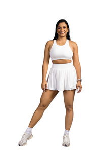 Halo Sport Bra White