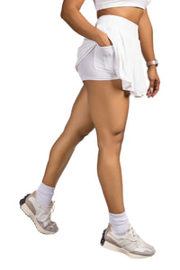 Halo Skort White