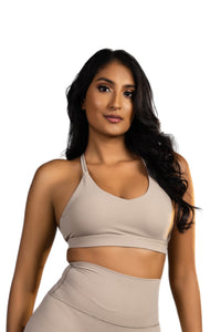Nyra Sport Bra Beige