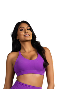 Wisteria Sport Bra - Purple