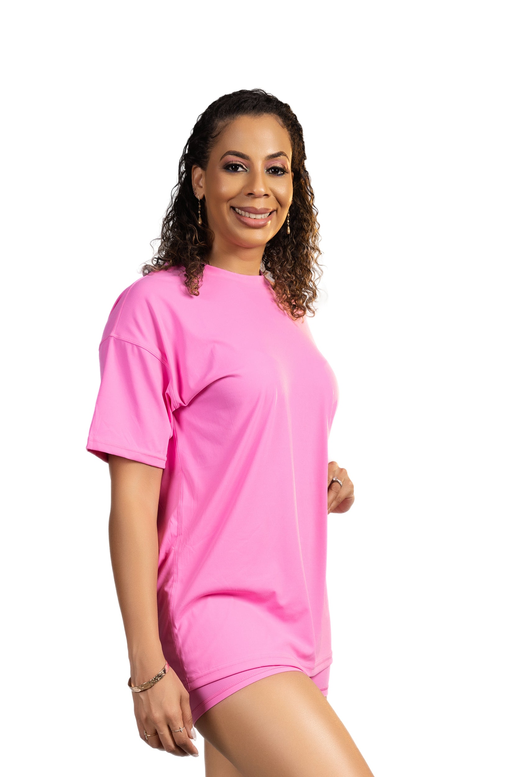 Nimbus Oversized Tee - Pink