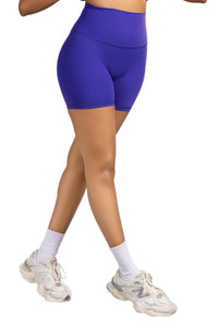 Haven High Waisted Short Legging - blue