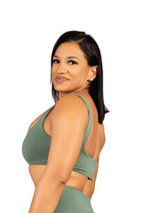 The Frame Bra Green