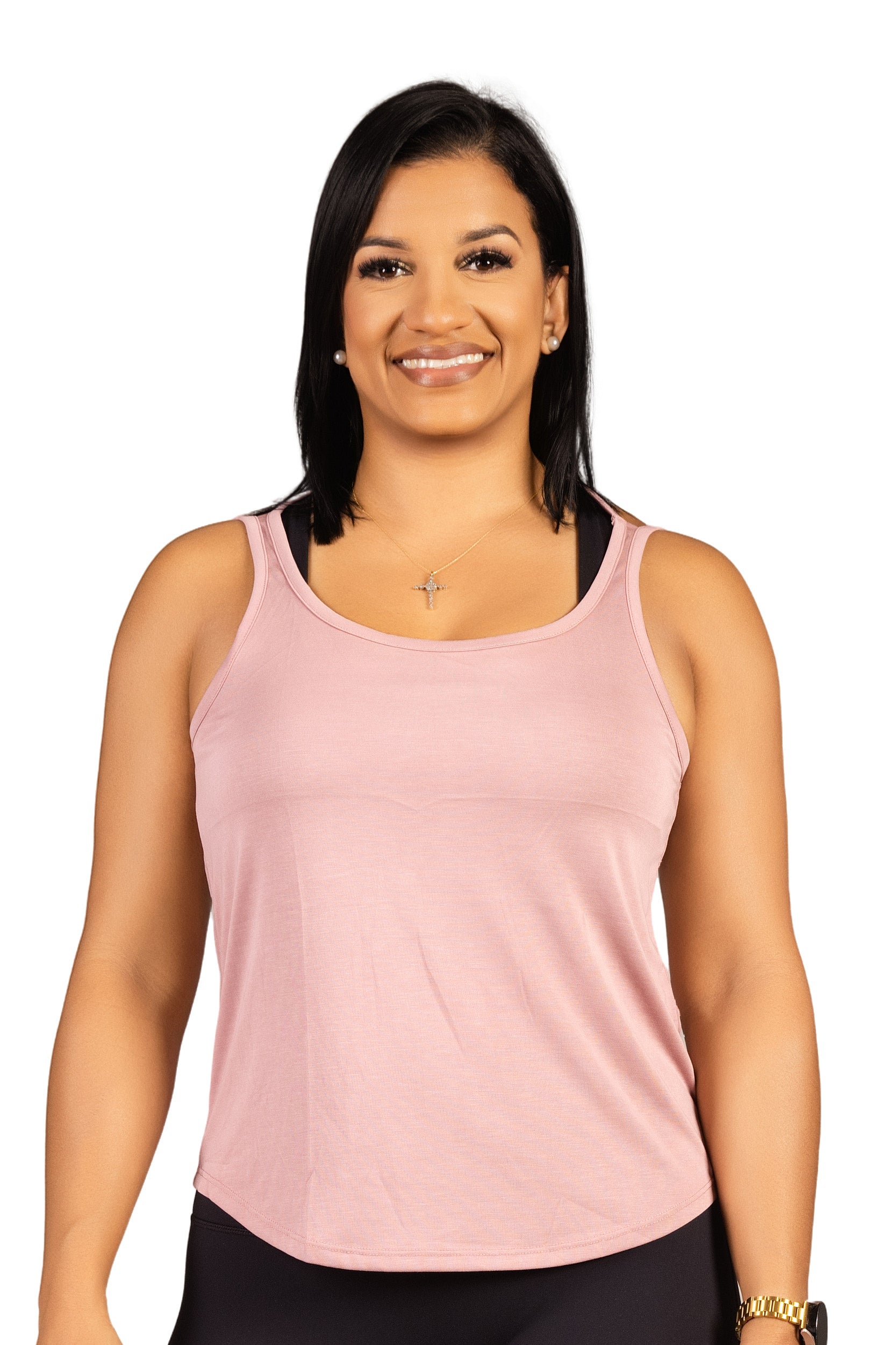 Agate Flowy Tank Pink
