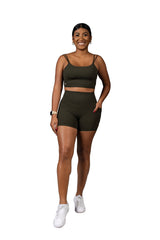 In Sync Shorts Dark Green