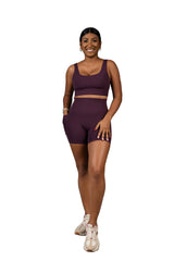 In Sync Shorts Dark Purple