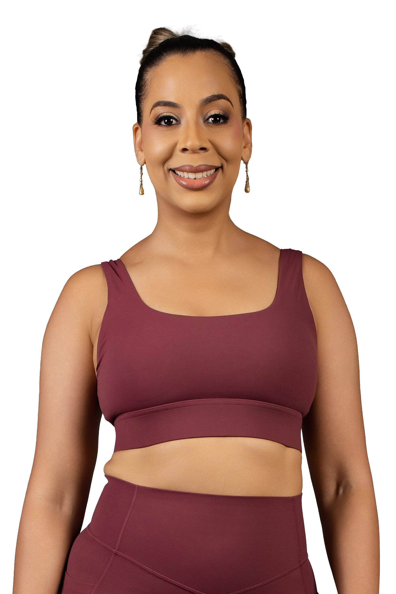 In Sync Sports Bra Burgundy