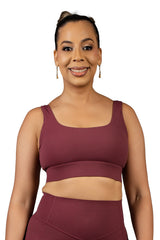 In Sync Sports Bra Burgundy