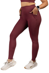 In Sync Sports Bra Burgundy
