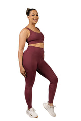 In Sync Legging Burgundy
