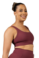 In Sync Sports Bra Burgundy
