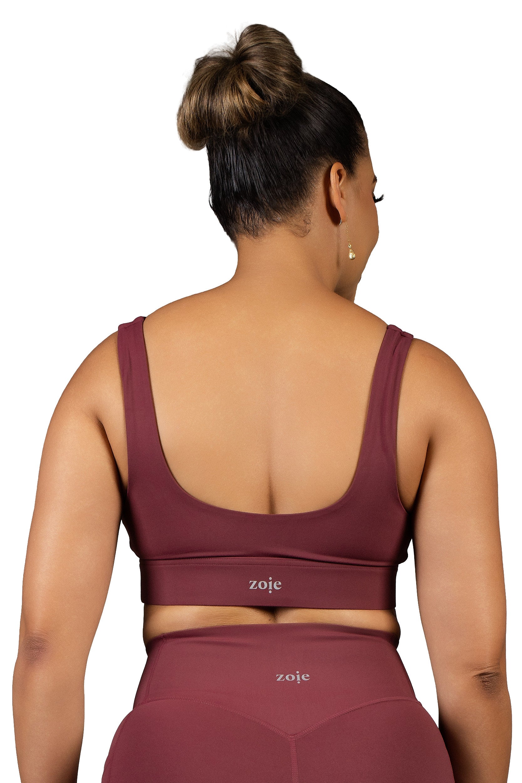 In Sync Sports Bra Burgundy
