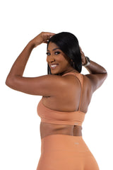 Etera Sport Bra Tan Brown
