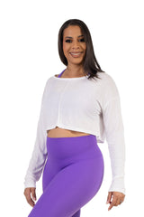 Aeria Backless Top White