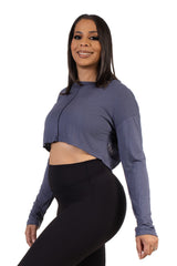 Aeria Backless Top Grey