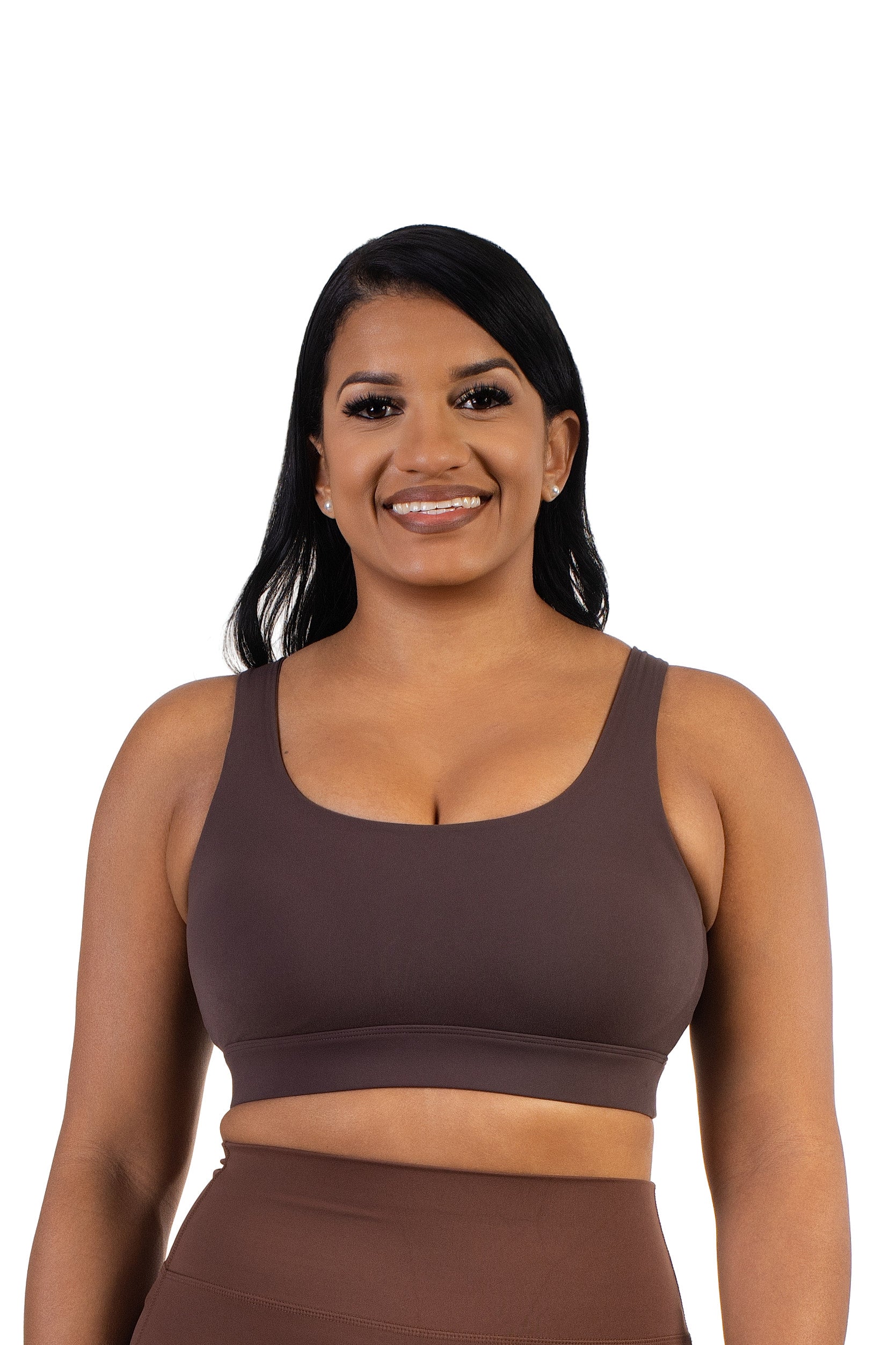 Comet Sport Bra Brown