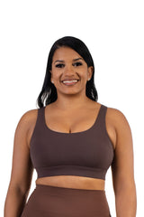 Comet Sport Bra Brown