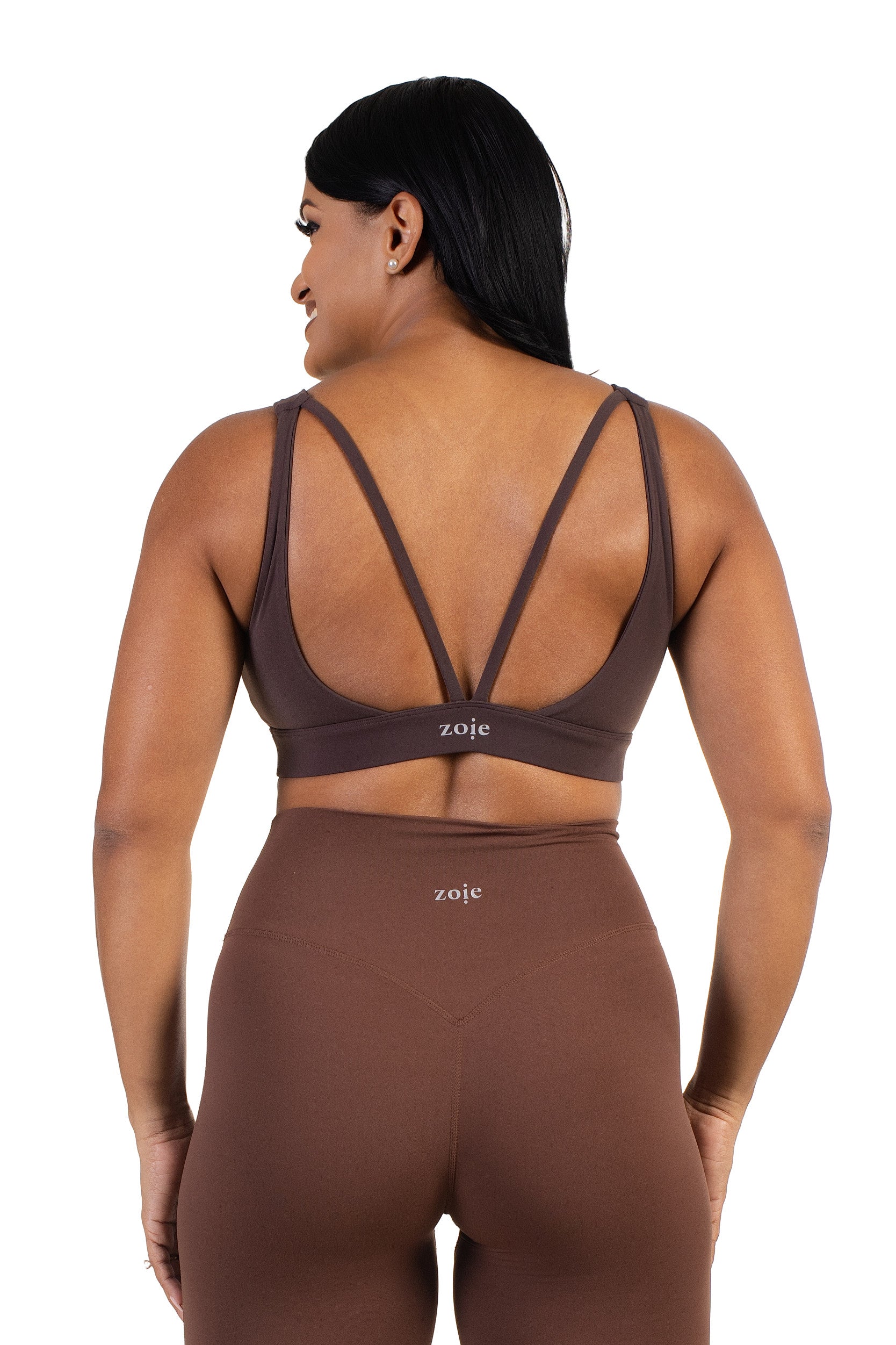 Comet Sport Bra Brown