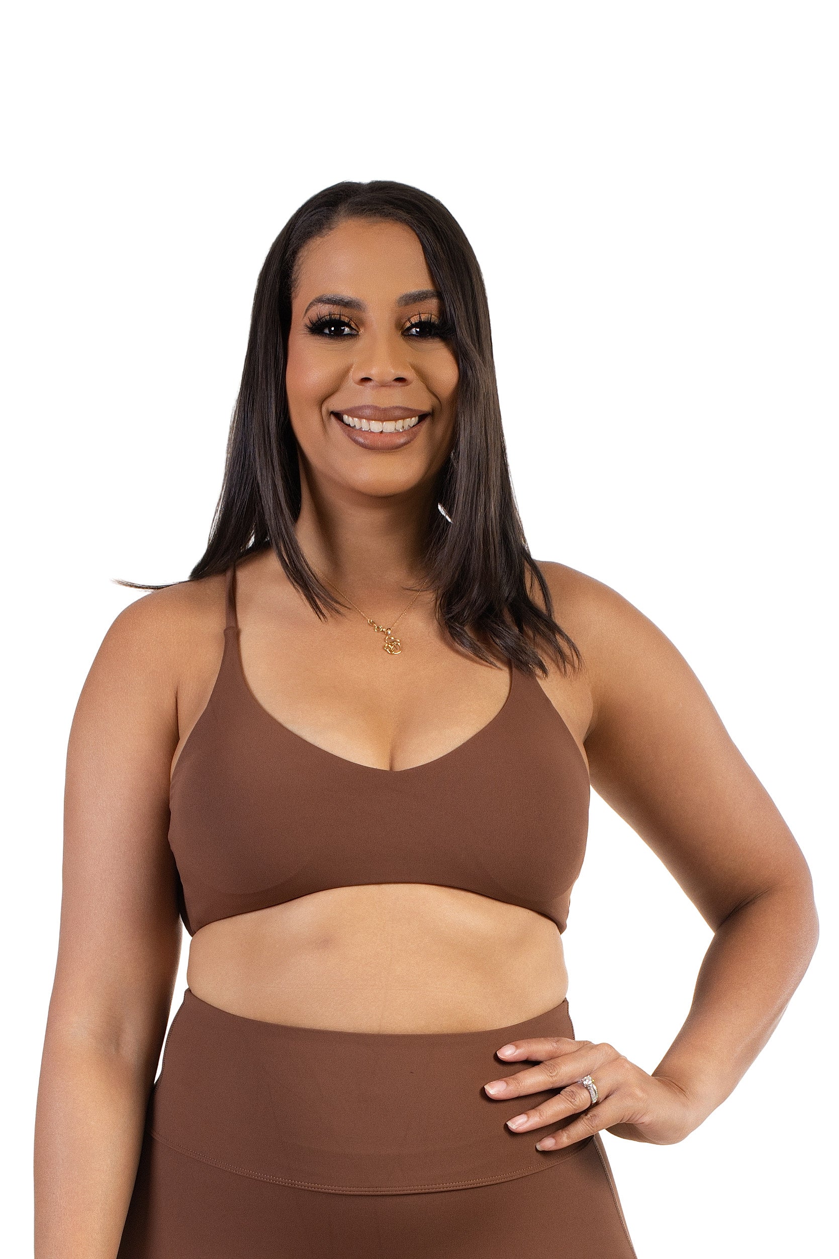 Galaxia Sport Bra Brown