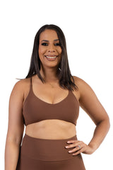 Galaxia Sport Bra Brown