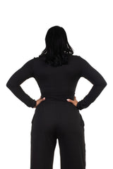 Aurora Wrap Top Black — back