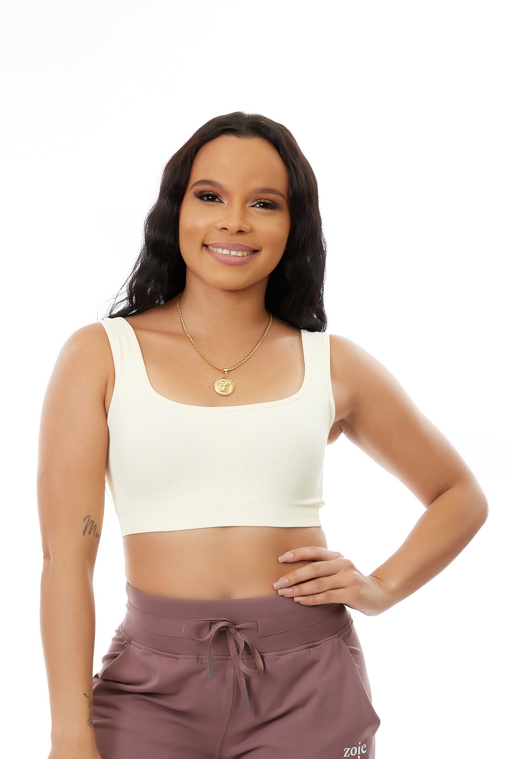 Analiese Sport Bra Ivory