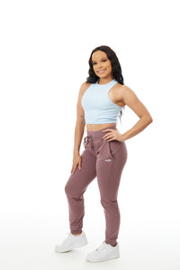 Athena Ribbed Tank Blue