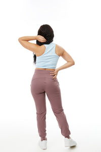 Athena Ribbed Tank Blue