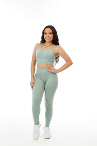 Daniella Seamless Sport Bra Been Green