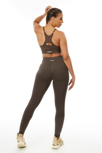 Daniella Seamless Sport Bra Brown