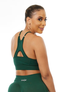 Daniella Seamless Sport Bra Green