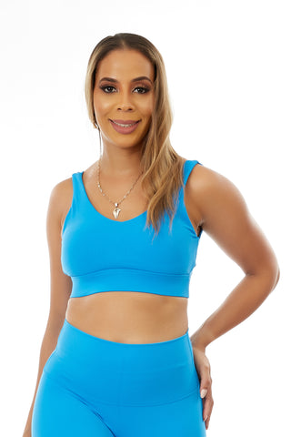 Serena Sport Bra Blue