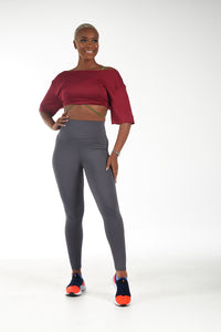 FA Basics Scrunch Graphite Legging