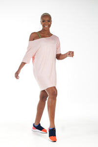 Off the flowy Tank Light Pink Long