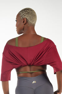 Off The Flowy Tank Wine Crop