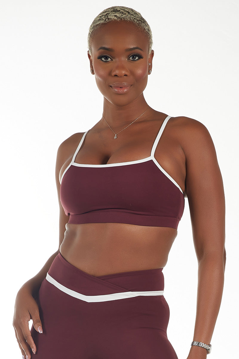 Vivienne Sport Bra Wine