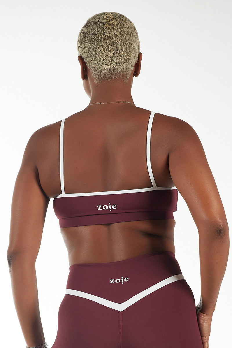 Vivienne Sport Bra Wine