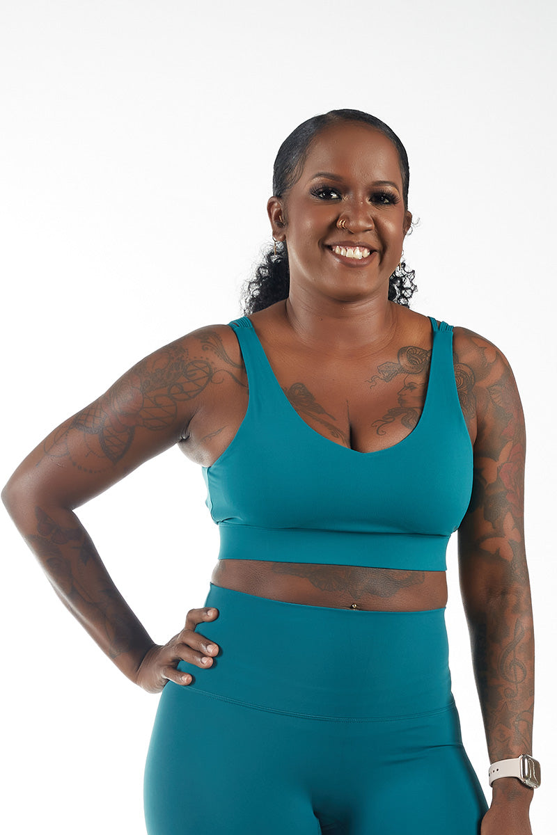 Serena Sport Bra Teal