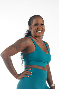 Serena Sport Bra Teal