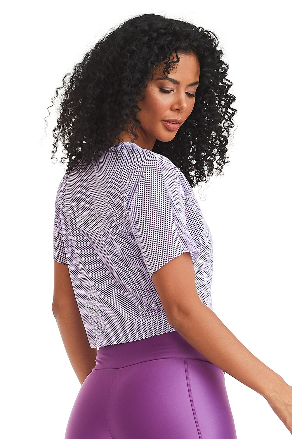 Cropped Classic Mesh Lilac