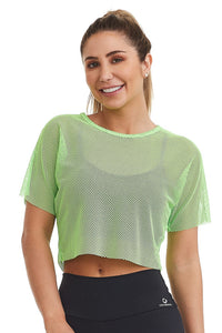 Cropped Classic Mesh Neon